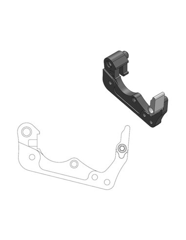 Relocator Bracket for OEM Brake Caliper 260 Mm Blk MOTO-MASTER 211094