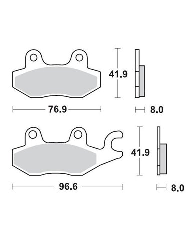 Pastilhas de freio dianteiro Kawasaki MOTO-MASTER 092611