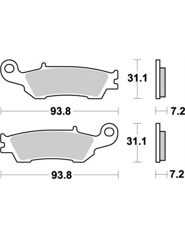 Front brake pads Nitro MOTO-MASTER 094921