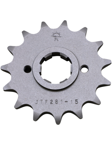 Front drive sprocket JTF281.15 15 teeth 520 PITCH NATURAL STEEL