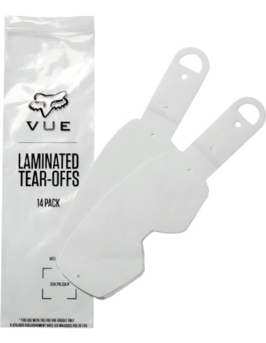 Tear Offs MotoCross Enduro para Óculos FOX Vue Laminated 14 uds. Outlet