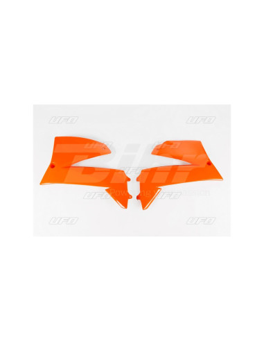 Ufo Tampas de radiador KTM KT03013 Supermoto LC4 640 E (2002-2004)/ SMC 660 (2003-2006) LARANJA OUTLET