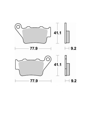 Braking Plaquettes Frein Arrière 911CM44