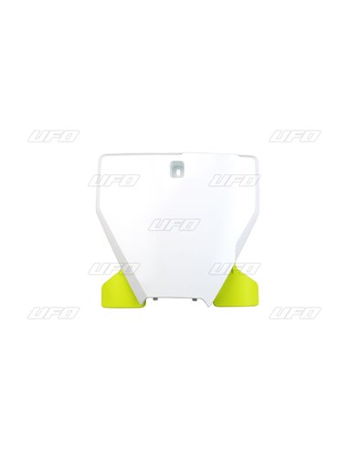 Tapa frontal amb guia de cable blanc-groc Husqvarna UFO-Plast Hu03395040