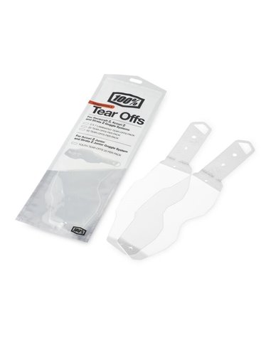 Tear-off para gafas de motocross 100 % Ac2/Strata 2 Ys20Pk 51019-101-20