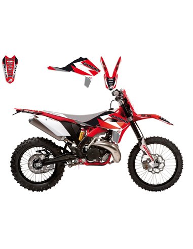 Kit de adhesivos Dream 3 Rojo / Negro / Blanco Blackbird Racing 2906N