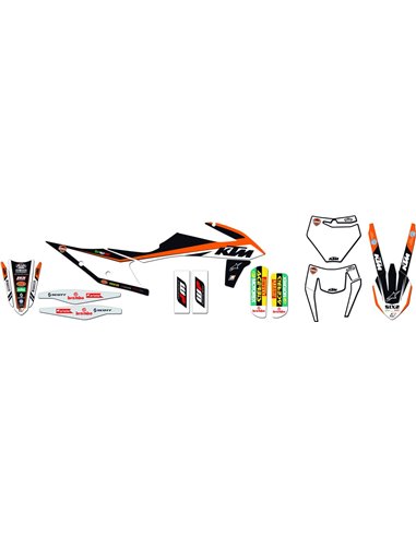 Kit de adhesivos Ktm Trophy 19 Blackbird Racing 2537R19