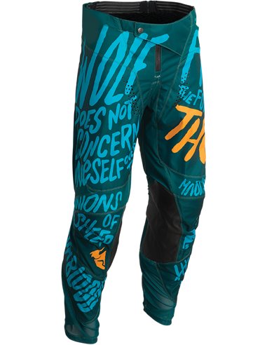 Pantalon de motocross enfant Thor-MX 2022 Pulse Counting Sheep teal/tangerine 22 2903-2081