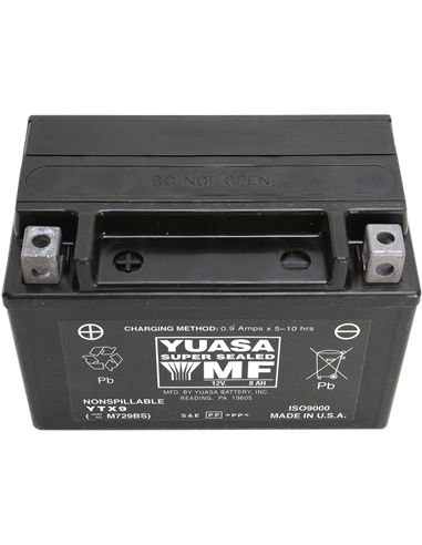 Baterías sin mantenimiento AGM YUASA YTX9(WC)