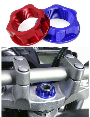 Zeta Steering Stem Nut & Bolt ZE58-2223 Yamaha red color