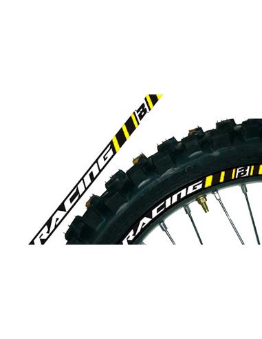 Adhesivo de llanta Amarillo Blackbird Racing 5081/40