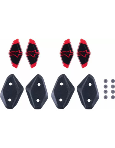 Set tapas y adhesivos de recambio para rodilleras RK-10 ALPINESTARS 6950925-13