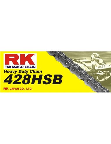 Cadena 428 H Heavy-Duty RK 428HSB-114-CL