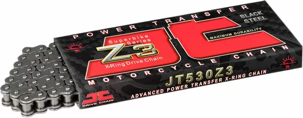 Cadena de transmisión con retenes X-ring 520 Z3 Heavy-Duty JT CHAINS JTC520Z3-110RL