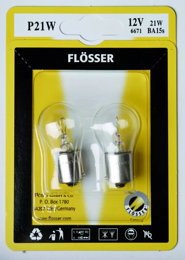 Bombilla de recambio 12V/21W FLOSSER 6671