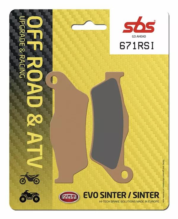 Pastillas de freno RSI Offroad Racing sinterizadas SBS 671RSI