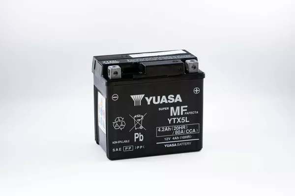 Batería libre de mantenimiento YUASA YTX5L(WC)