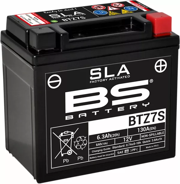 Baterías SLA AGM activadas de fábrica y sin mantenimiento BS BATTERY 300635