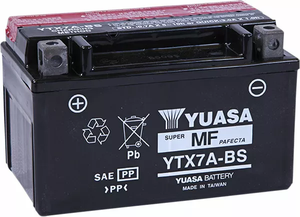 Baterías sin mantenimiento AGM YUASA YTX7A-BS(CP)