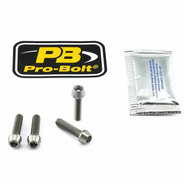 Kit tornillos de fijación soporte de maneta de freno y embrague en titanio PRO BOLT TIBCPERCH40