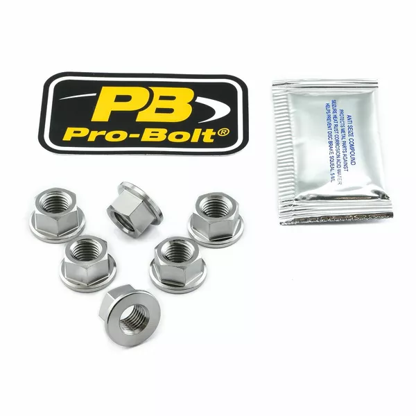 Titanium Sprocket Bolts PRO BOLT TI6SPN10