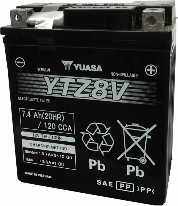 Baterías sin mantenimiento AGM de alto rendimiento YUASA YTZ8V(WC)