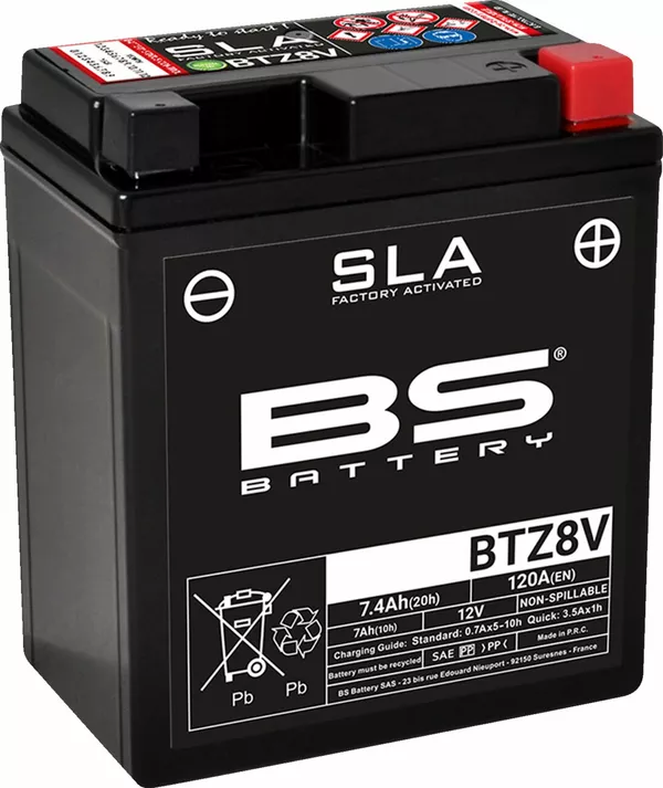 Baterías SLA AGM activadas de fábrica y sin mantenimiento BS BATTERY 300890