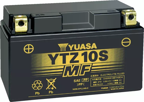 Baterías sin mantenimiento AGM de alto rendimiento YUASA YTZ10S(WC)