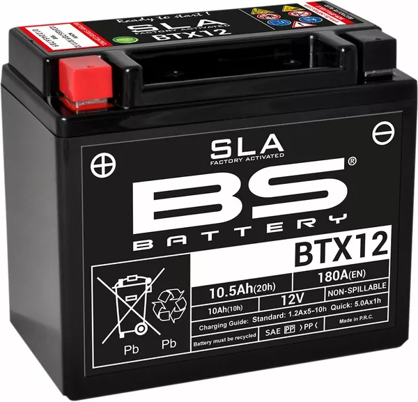 Baterías SLA AGM activadas de fábrica y sin mantenimiento BS BATTERY 300680