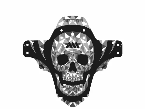 Guardabarros con gráficos calavera ALL MOUNTAIN STYLE AMSMG1SKBK