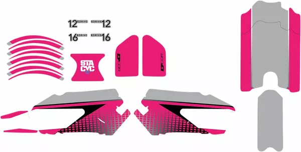 Kit de gráficos STACYC™ para bici infantil D'COR VISUALS 10-80-203