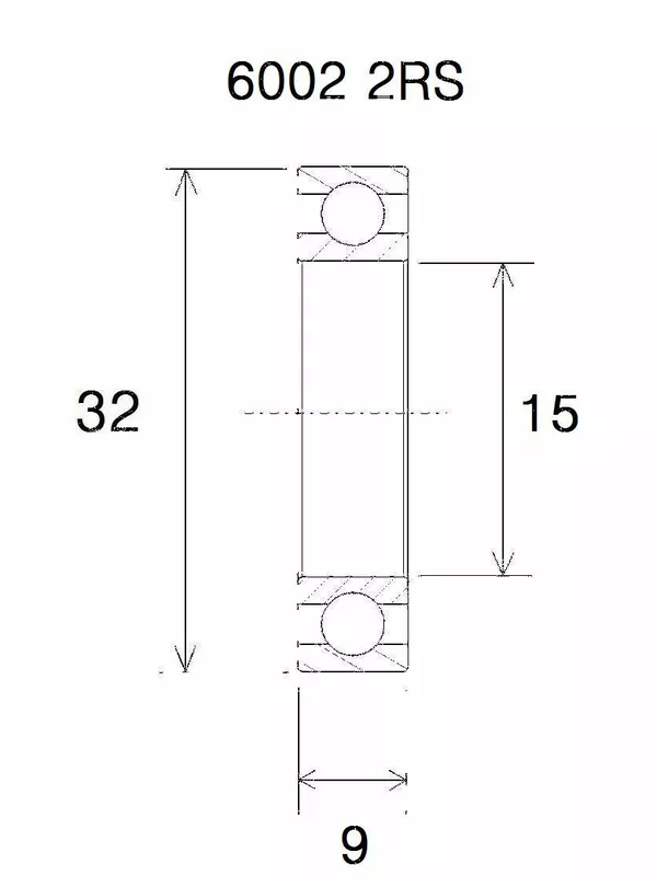 Rodamiento B3 BLACK BEARING UB-6002-B3