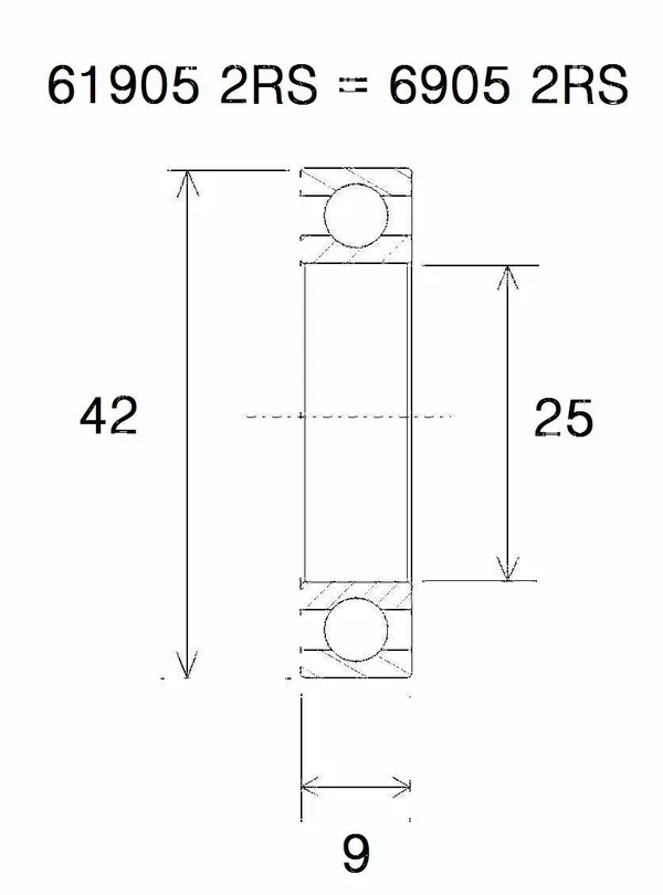 Rodamiento B3 BLACK BEARING UB-6905-B3