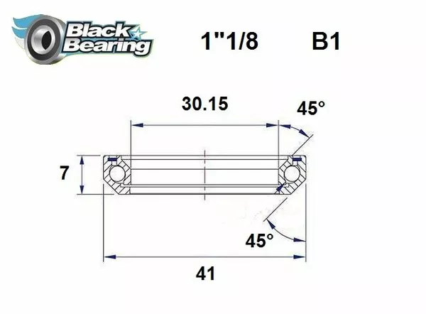 Rodamientos de dirección BLACK BEARING HB-B1