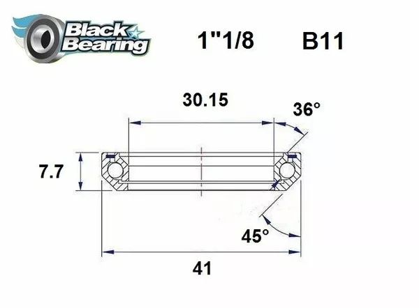 Rodamientos de dirección BLACK BEARING HB-B11