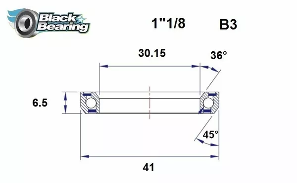 Rodamientos de dirección BLACK BEARING HB-B3