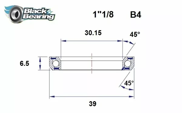 Rodamientos de dirección BLACK BEARING HB-B4