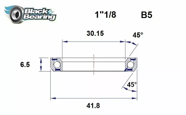 Rodamientos de dirección BLACK BEARING HB-B5