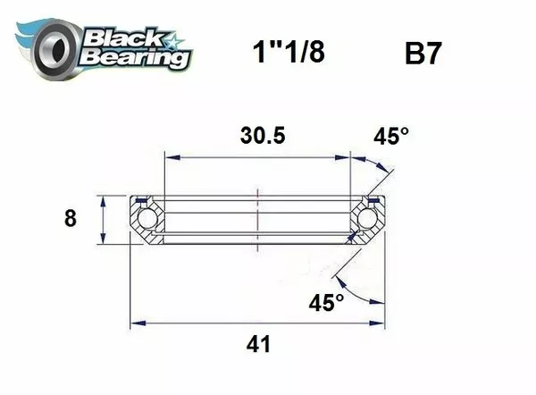 Rodamientos de dirección BLACK BEARING HB-B7