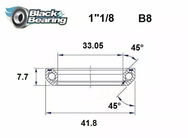 Rodamientos de dirección BLACK BEARING HB-B8