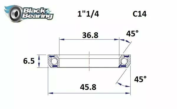 Rodamientos de dirección BLACK BEARING HB-C14