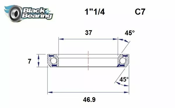 Rodamientos de dirección BLACK BEARING HB-C7