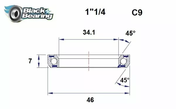 Rodamientos de dirección BLACK BEARING HB-C9