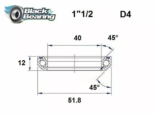 Rodamientos de dirección BLACK BEARING HB-D4