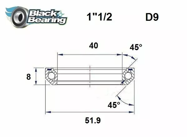 Rodamientos de dirección BLACK BEARING HB-D9