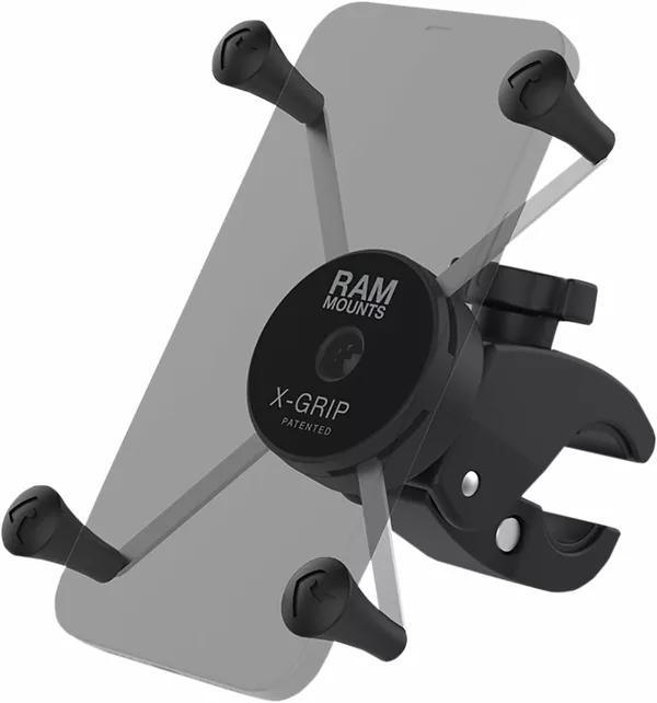 Soporte X-Grip® para móvil grande con base-abrazadera Tough-Claw™ de perfil bajo RAM MOUNTS RAM-HOL-UN10-400-2U