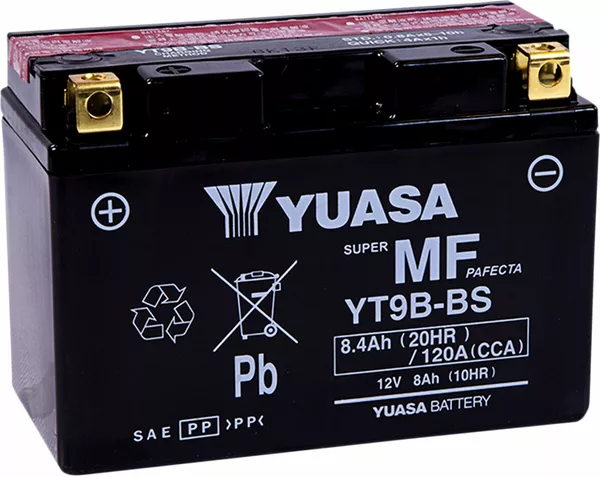 Baterías sin mantenimiento AGM YUASA YT9B-BS(CP)