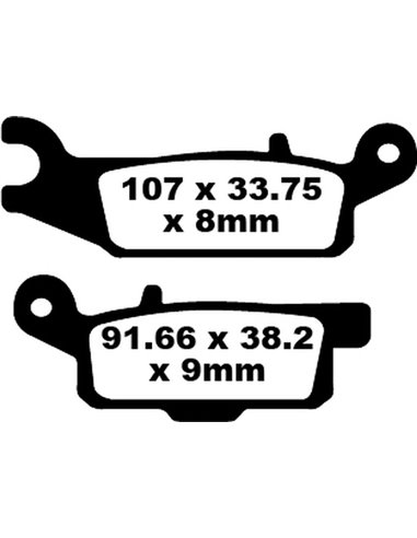 Pastillas de freno "TT" Sport de carbono EBC FA446TT