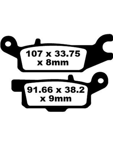 Pastillas de freno "TT" Sport de carbono EBC FA445TT