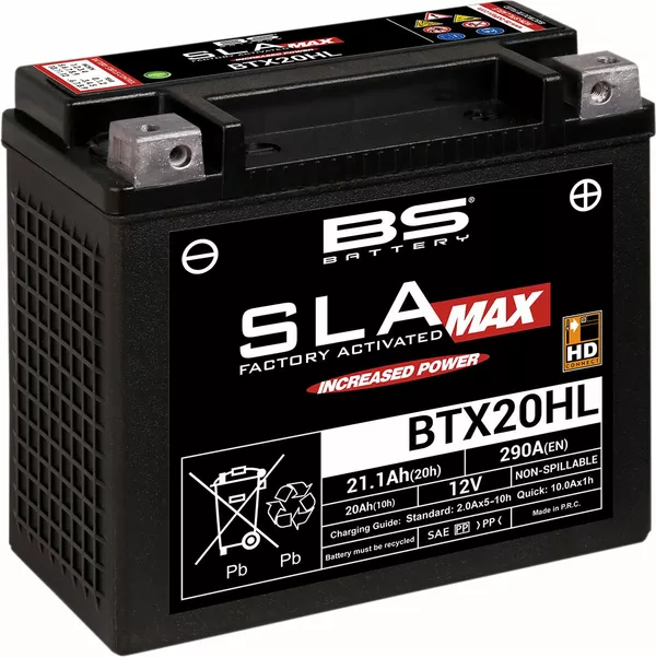 Batería AGM activada de fábrica SLA MAX libre de mantenimiento BS BATTERY 300883